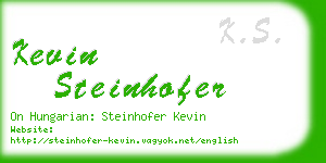 kevin steinhofer business card
